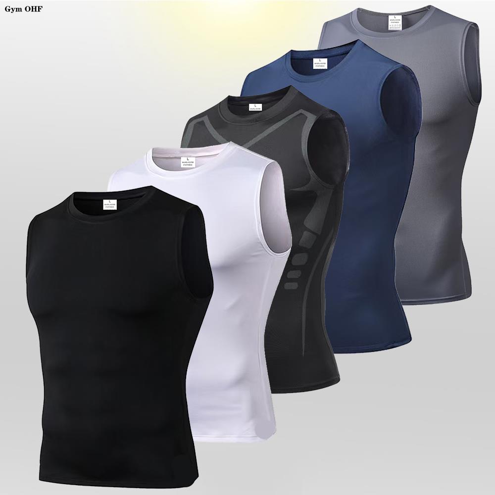 Running Gear Vest - Men Quick Dry Running T-Shirts Compression