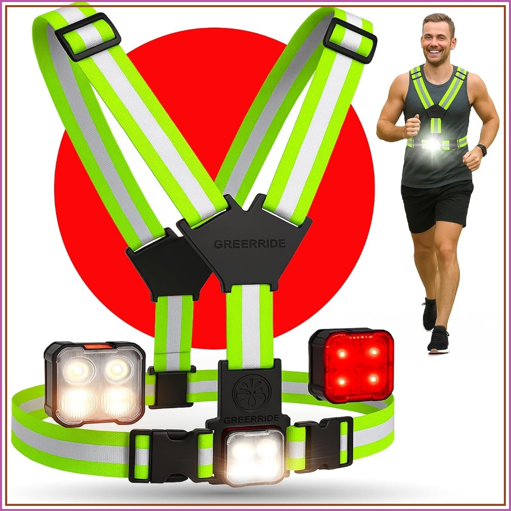 Running Gear Vest - Running Light Vest for Night Walking,