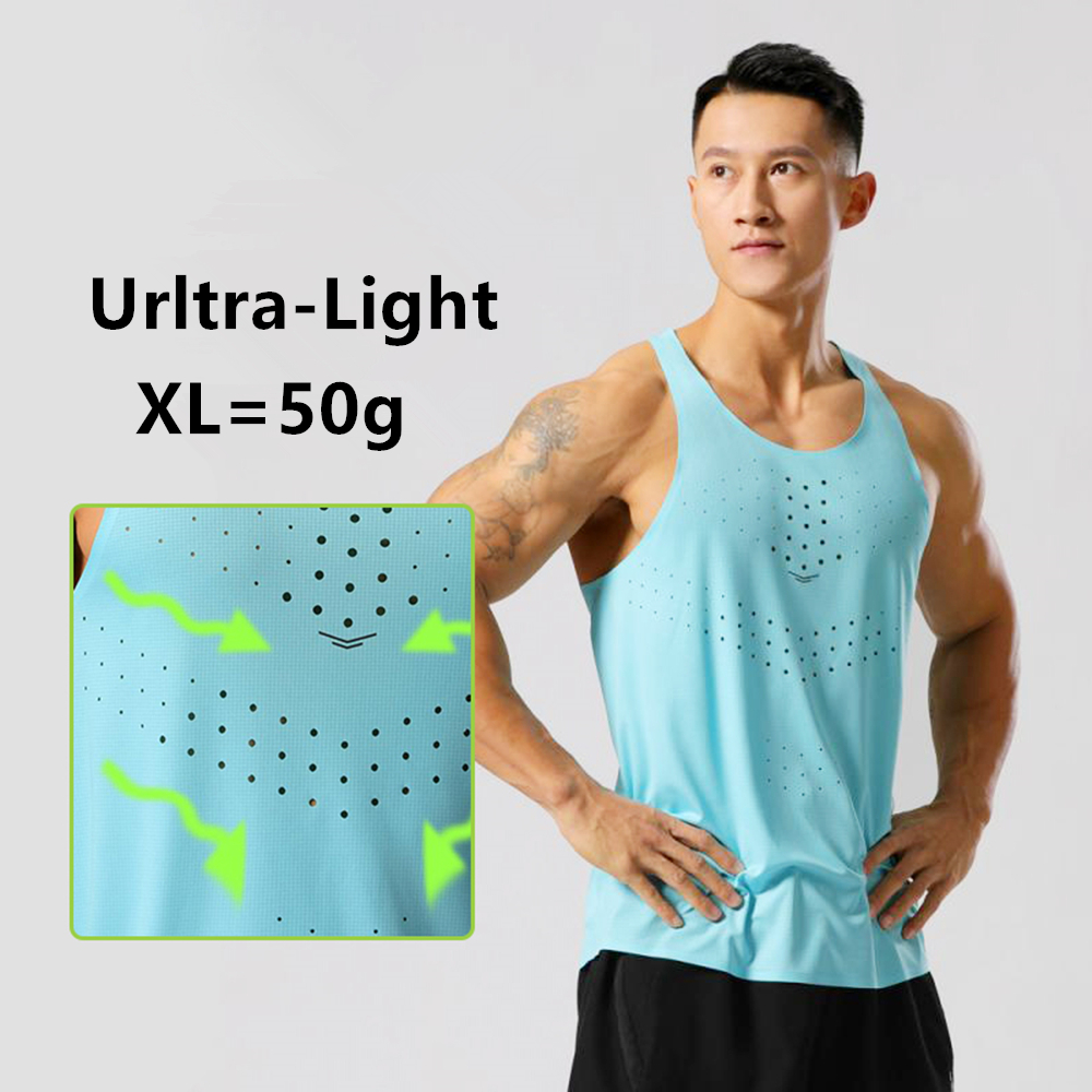 Running Gear Vest - Mens Ultra-Light Quick-Dry Running Vest Summer
