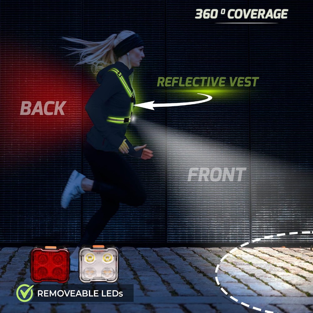 Running Light Vest for Night W – обзор и цена Running Gear Vest