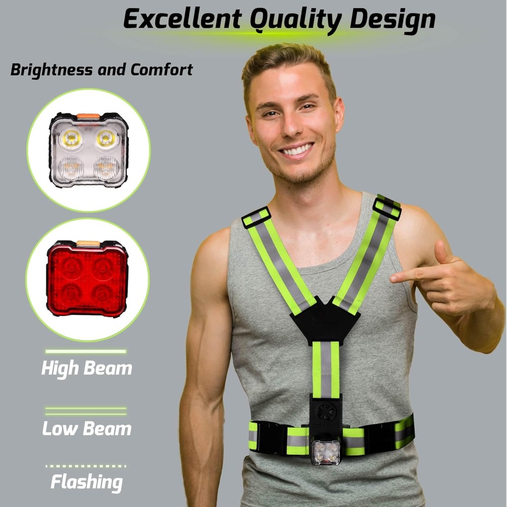 Running Light Vest for Night W – обзор и цена Running Gear Vest
