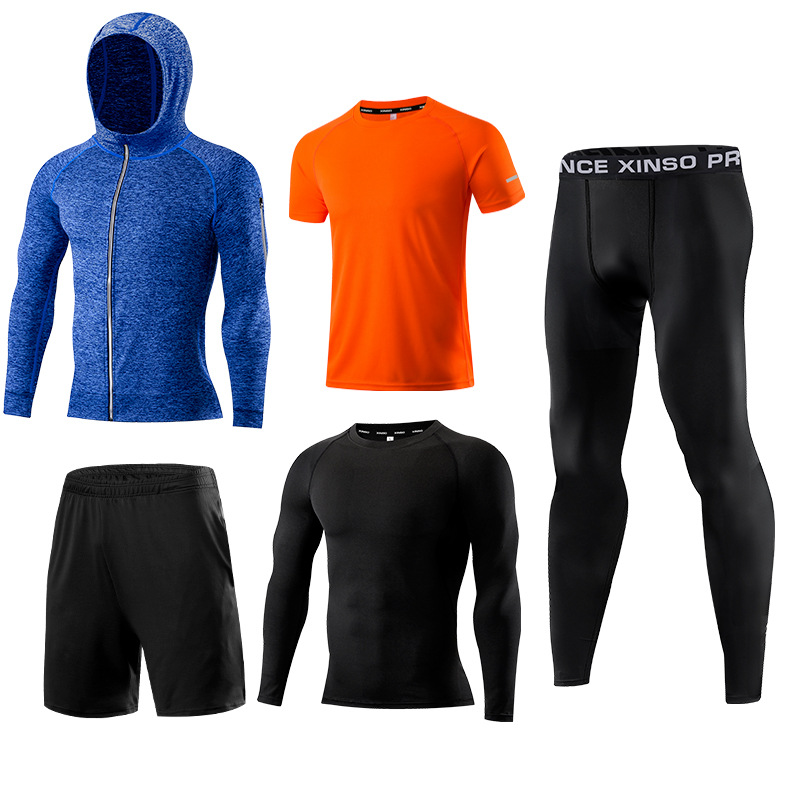 5-Piece Men's Fitness Clothes  – обзор и цена Running Gear Gym
