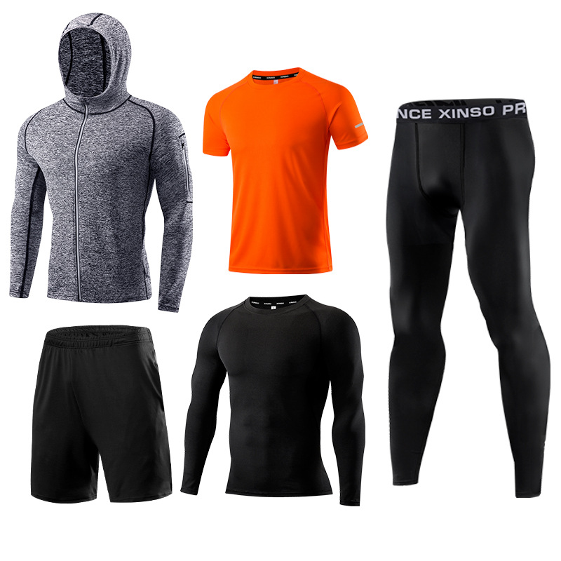 5-Piece Men's Fitness Clothes  – обзор и цена Running Gear Gym