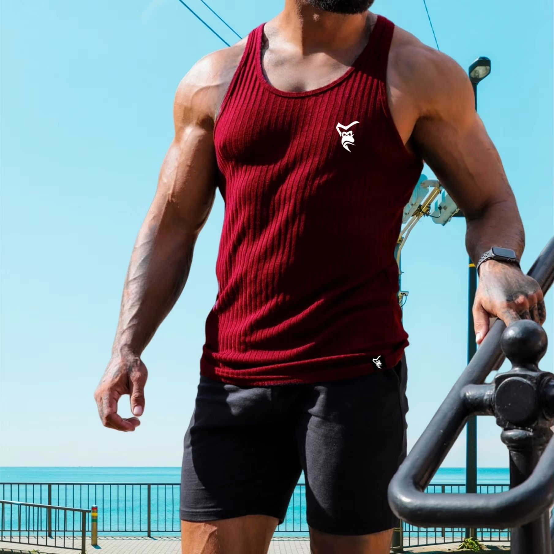 NEW Men's Quick Dry Running Ta – обзор и цена Running Gear Vest