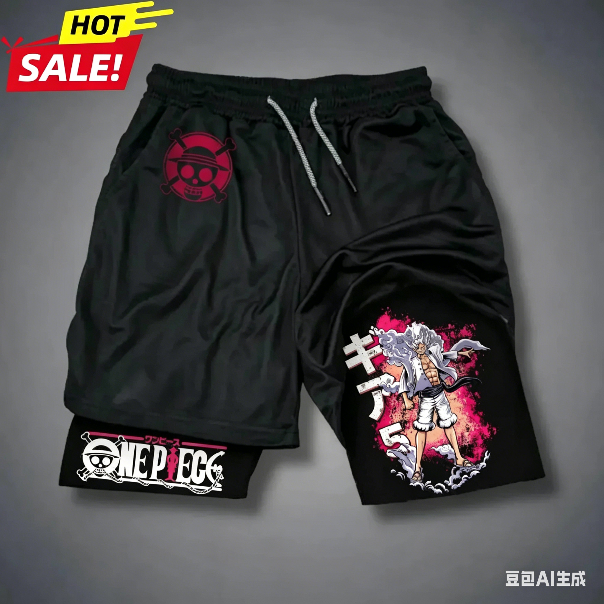 One Piece Men's Luffy Gear 5 2 – обзор и цена Running Gear Gym