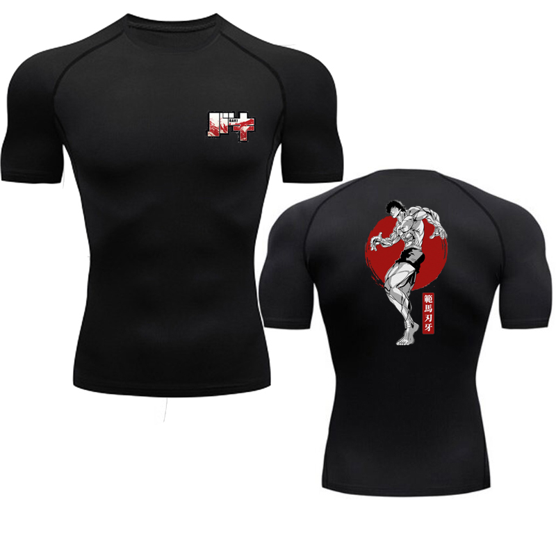 Anime Baki Print Compression T – обзор и цена Running Gear Winter