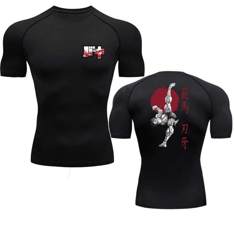 Anime Baki Print Compression T – обзор и цена Running Gear Winter