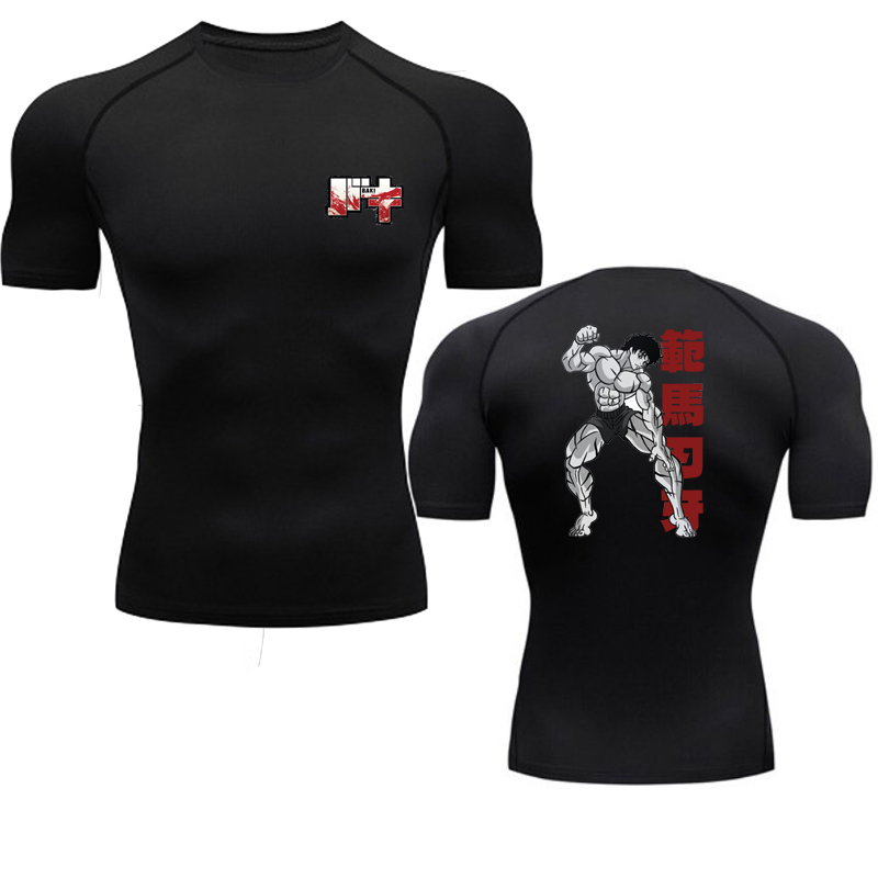 Anime Baki Print Compression T – обзор и цена Running Gear Winter