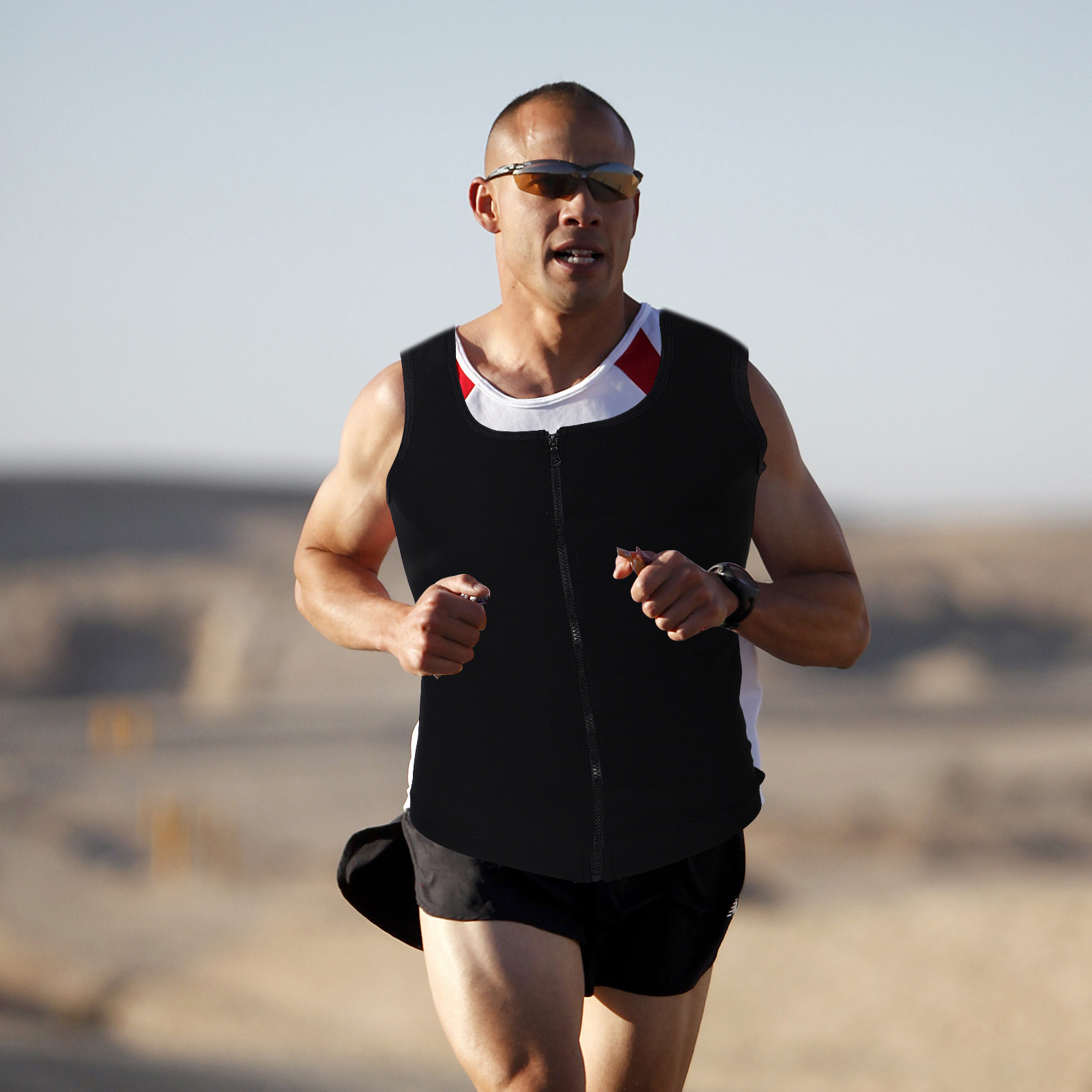 Mens Zip Up Sweat Vest Workout – обзор и цена Running Gear Vest