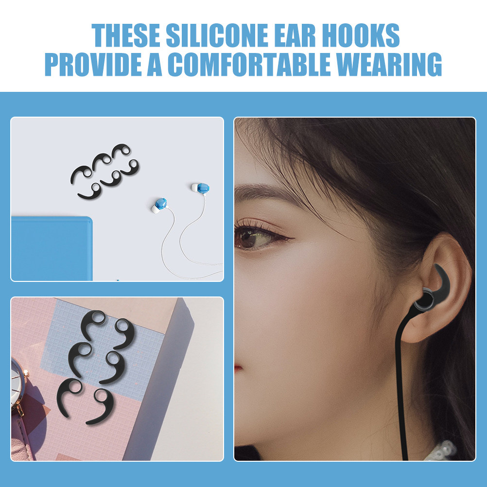 12Pcs Ear Hooks Silicone Sport – обзор и цена Earphone Sport Hook