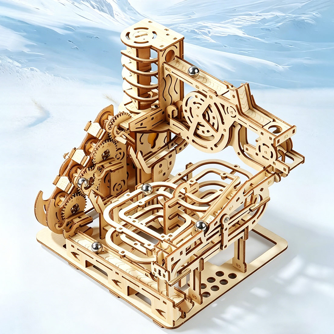 3D Wooden Puzzle Mechanical Ma – обзор и цена Running Gear Track