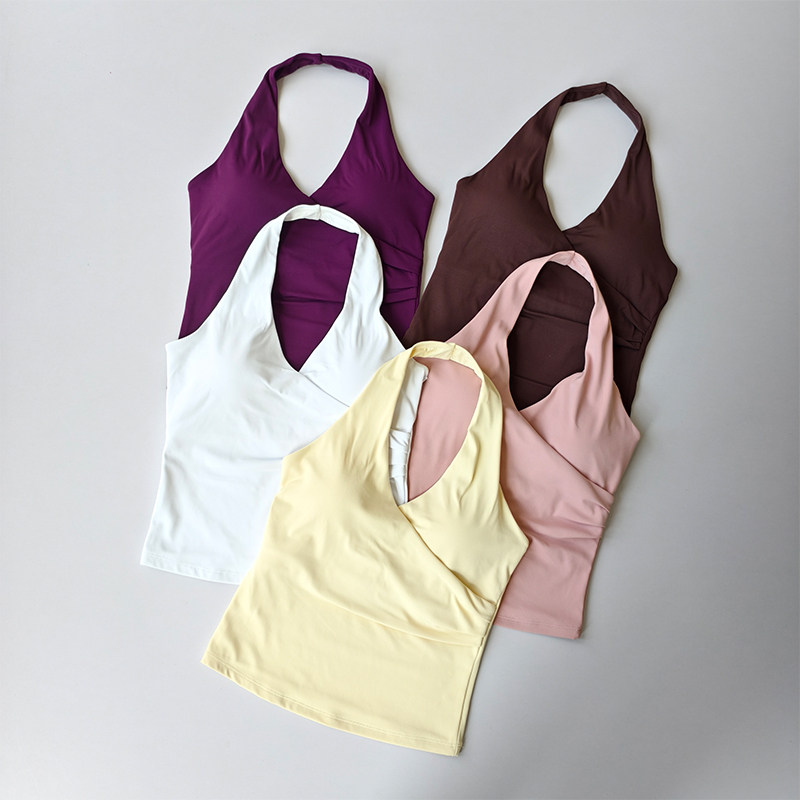 Sexy V-neck Cross Halter Neck  – обзор и цена Running Gear Vest