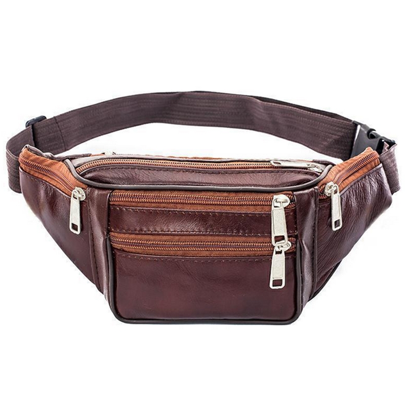 Leather Men Waist Chest Bag Th – обзор и цена Running Gear Holder